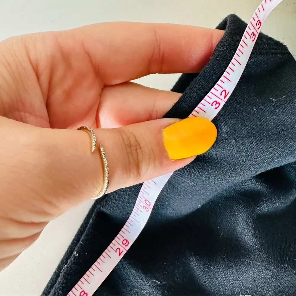 LULULEMON Black Mid High Rise Boot Cut Drawstring Tie Waist Yoga Pant Leggings 6